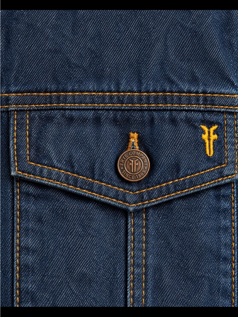 FRYE NWOT Women’s Denim Button Front Dress, Chest & Side Pockets 😍 - Picture 4 of 6